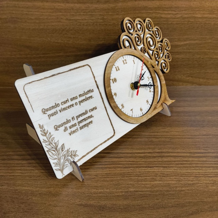 Orologio con dedica e albero della vita